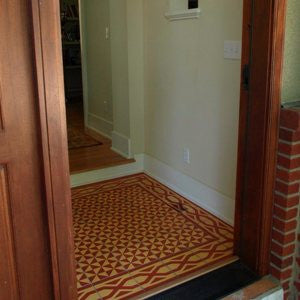 Inviting Cement Tile Foyer