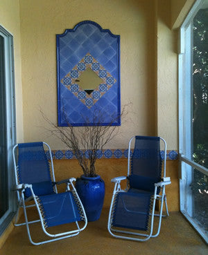 Nook with Cadiz Spanish Wall Tile Creates Serenity