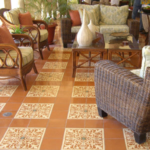 Old World Allure for a Patio With San Juan Cement Tile