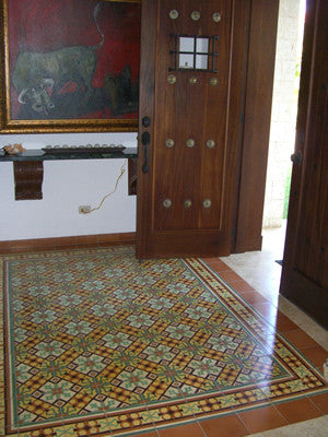 Santiago Cement Tile Rug Offers Warm Welcome