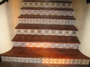 Spanish Style Stair Risers