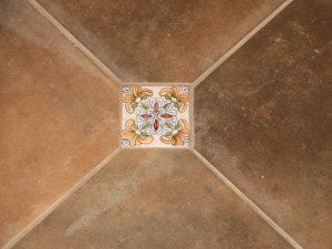 Spanish Tile Insets Add Charm to Floor