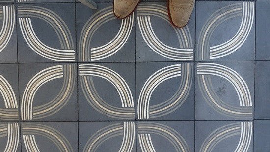 Cement Tile Create Perfect Patio for Seaside Grill