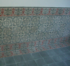 Favorite Encaustic Cement Tile Wainscot Designs