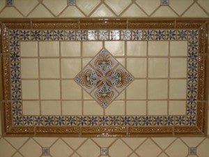 Spanish Teruel Mural Backsplash