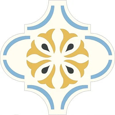 Mission Pattern Arabesque Malaga Cement Tile