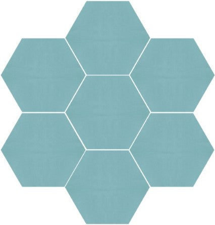 Classic Plain 8&quot;x9&quot; Hexagon Cement Tile