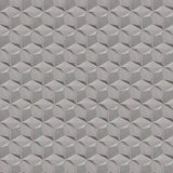Acclivity 3D Pinwheel Gris 8" Hexagon Relief Cement Tile Wall Installation