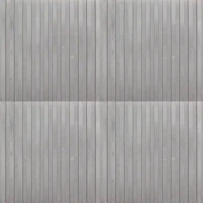 Acclivity 3D Tracks Gris 10"x10" Relief Cement Tile Quarter Design