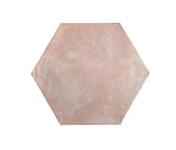 Arabesque 12"x12" Hexagon Rosa Whitewash