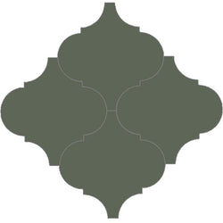 Mission Arabesque Malaga Green Asia 8"x8" Cement Tile Grouping