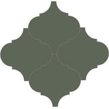 Mission Arabesque Malaga Green Asia 8"x8" Cement Tile Grouping