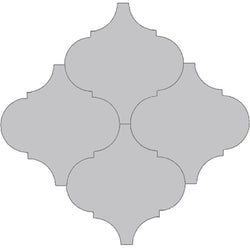 Arabesque Malaga Gris Mexico 8" Encaustic Cement Tile Grouping