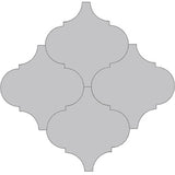 Arabesque Malaga Gris Mexico 8" Encaustic Cement Tile Grouping