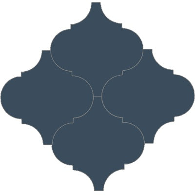 Arabesque Malaga Navy 8" Cement Tile Grouping
