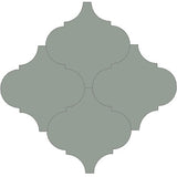 Mission Arabesque Malaga Sage 8"x8" Cement Tile grouping