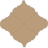 Mission Arabesque Malaga Sand 10"x10" Cement Tile Grouping