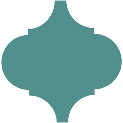 Mission Arabesque Malaga Turquoise 8"x8" Cement Tile