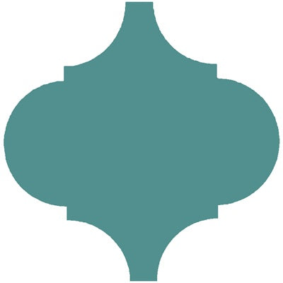 Mission Arabesque Malaga Turquoise 8"x8" Cement Tile
