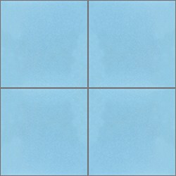 Mission Azul Caribe 6"x6" Encaustic Cement Tile