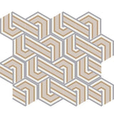 Mission Alexa 02 8" Hexagon Cement Tile Rug