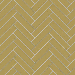 Avente Mission Amarillo Dorado 2"x8" Cement Tile Herringbone Rug