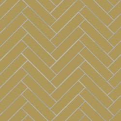 Avente Mission Amarillo Dorado 2"x8" Cement Tile Herringbone Rug