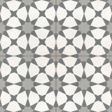 Avente Mission Anza Evening Gray 6"x6" Encaustic Cement Tile Quarter Design