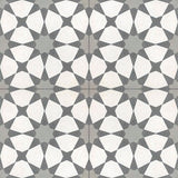 Avente Mission Anza Evening Gray 6"x6" Encaustic Cement Tile Quarter Design