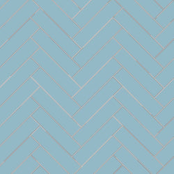 Avente Mission Azul Morocco 2"x8" Cement Tile Herringbone Rug