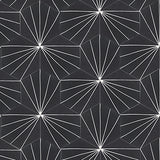 Avente Mission Bakery Black 8 inch Hexagon Cement Tile Rug Small