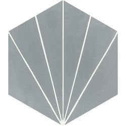 Avente Mission Bakery Oxford Gray 8 inch Hexagon Cement Tile