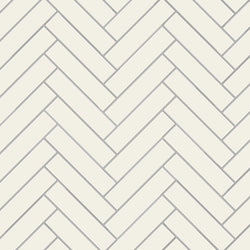 Avente Mission Blanc 2"x8" Cement Tile Herringbone Rug
