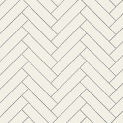 Avente Mission Blanc 2"x8" Cement Tile Herringbone Rug