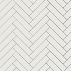 Avente Mission Blue Asia 2"x8" Cement Tile Herringbone Rug