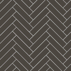 Avente Mission Chocolate Asia 2"x8" Cement Tile Herringbone Rug