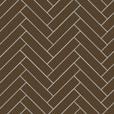 Avente Mission Dark Brown 2"x8" Cement Tile Herringbone Rug