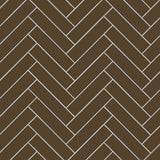 Avente Mission Dark Brown 2"x8" Cement Tile Herringbone Rug