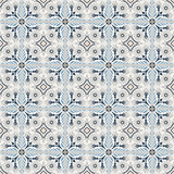 Avente Mission Giverny Navy Cement Tile Rug