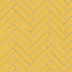 Avente Mission Gold 2"x8" Cement Tile Brick Herringbone Rug