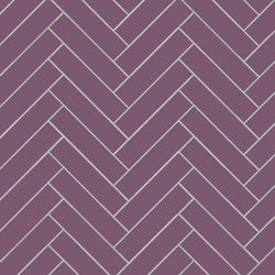 Avente Mission Grape 2"x8" Cement Tile Herringbone Rug