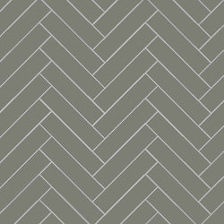 Avente Mission Green Forest 2"x8" Cement Tile Herringbone Rug