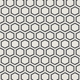 Avente Mission Honeycomb Black on White 8 inch Hexagon Cement Tile Rug