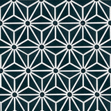 Mission Isosceles Black 8" Hexagon Cement Tile Rug Detail