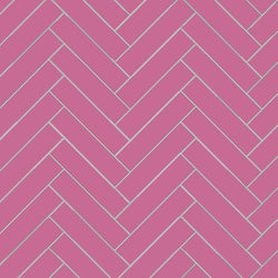Avente Mission Mexican Rose 2"x8" Cement Tile Herringbone Rug