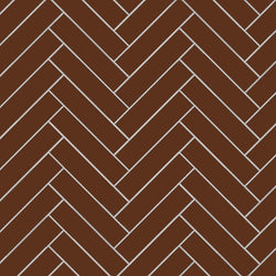 Avente Mission Red Brick 2"x8" Cement Tile Brick Herringbone Rug