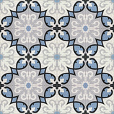 Avente Mission Sanctuary Sky Blue Encaustic Cement Tile Rug