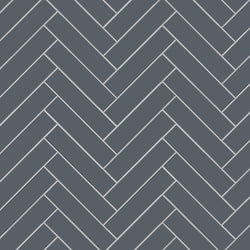 Avente Mission Steel 2"x8" Cement Tile Herringbone Rug