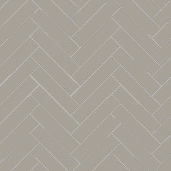 Avente Mission Taupe 2"x8" Cement Tile Brick Herringbone Rug
