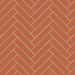 Avente Mission Terracotta 2"x8" Cement Tile Herringbone Rug